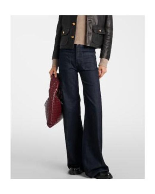 Nili Lotan Blue Wide-Leg Jeans