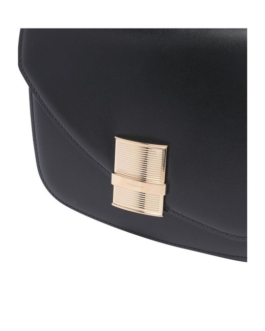 Ferragamo Blue Flip Shoulder Bag