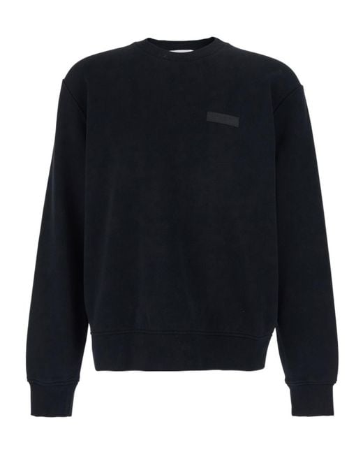 Givenchy Blue Logo Patch Crewneck Sweatshirt for men