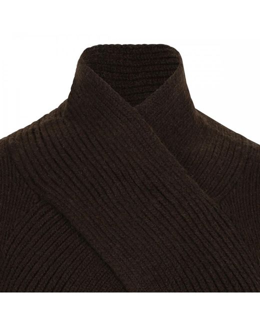 Ganni Black Crossed Strapped Open-Back Pullover