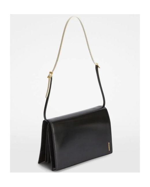 Jil Sander White File Small Shoulder Bag