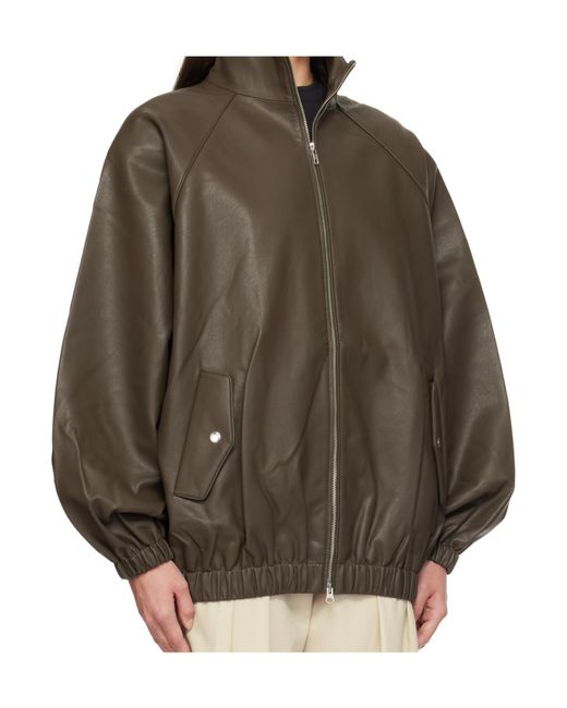 Frankie Shop Brown Bomber Jacket