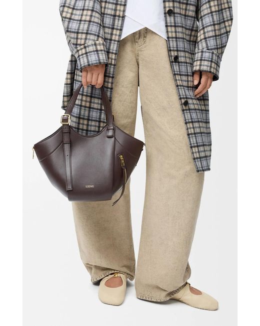 Loewe Brown Hammock Flip Bag