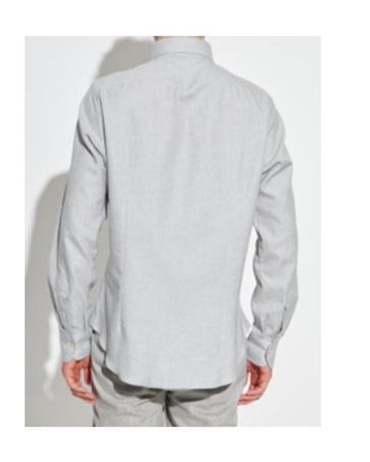 Eleventy White Classic Button-Down Shirt for men