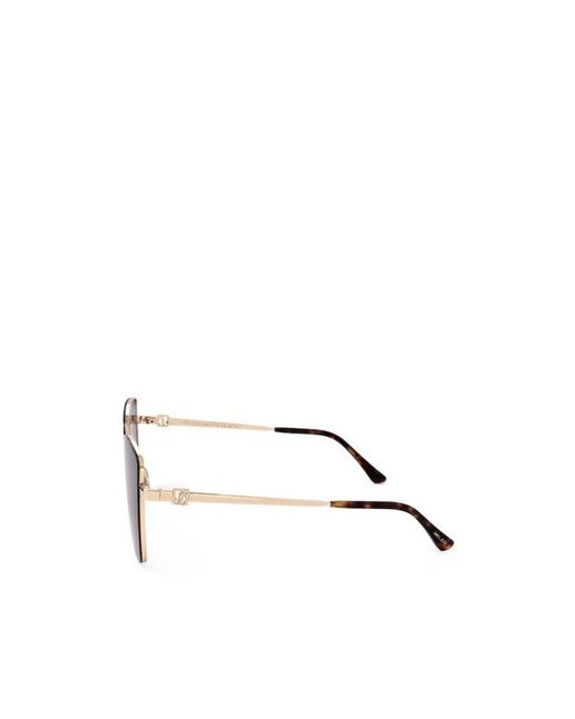 Jimmy Choo Metallic Eyewear Vella Square Frame Sunglasses