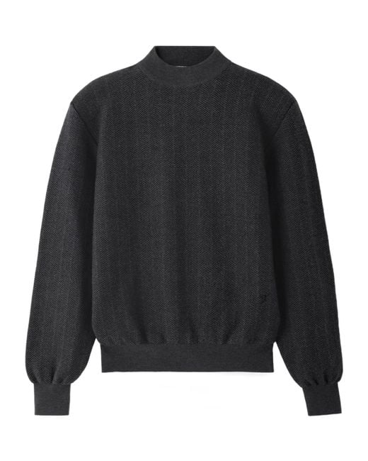 Jacquemus Gray Gallone High-Neck Sweater for men