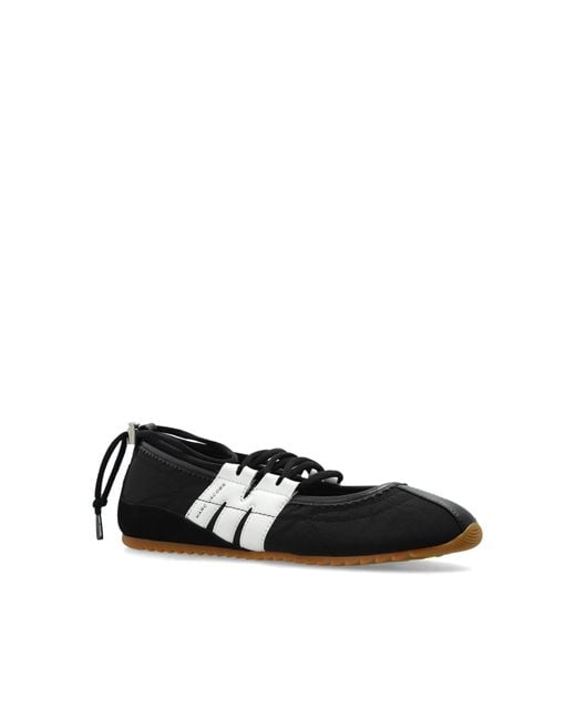 Marc Jacobs Black Round-Toe Ballet Flats