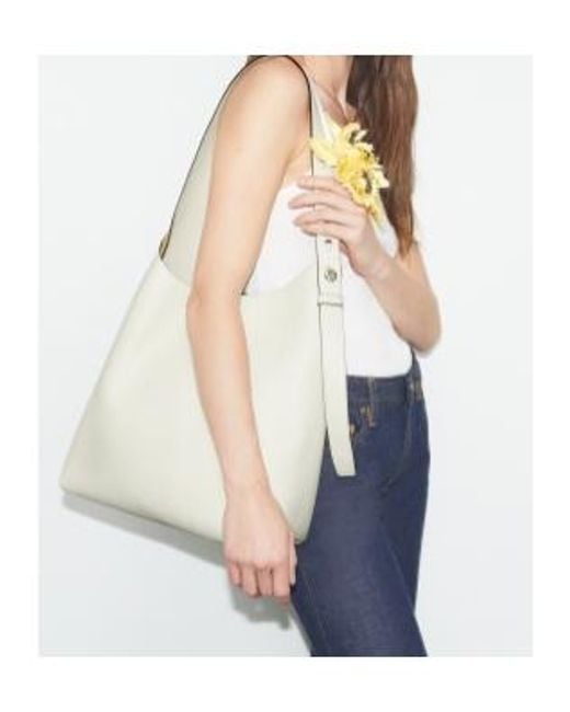 Tory Burch White Romy Hobo Bag