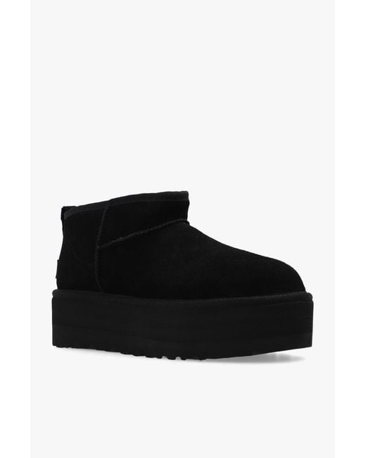 Ugg Black Classic Ultra Mini Platform Boots