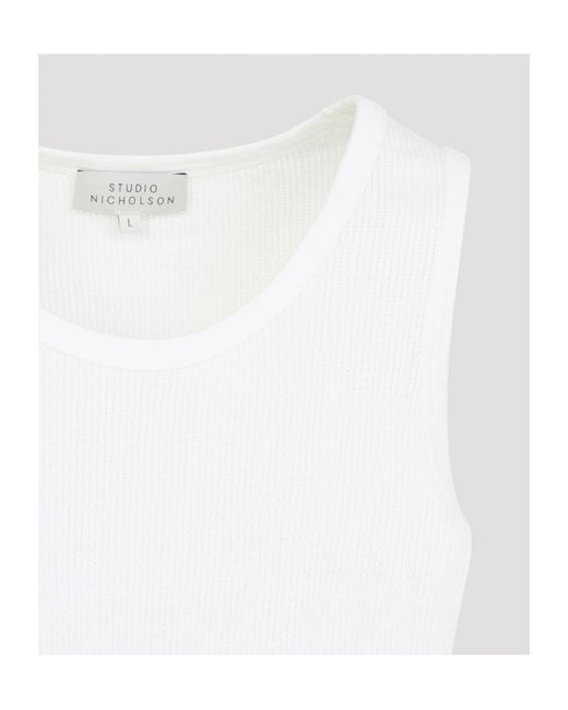Studio Nicholson White Razim Vest for men