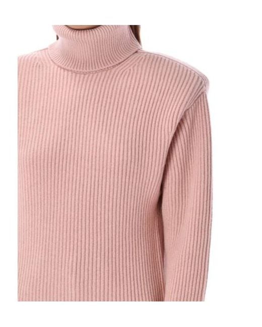 Stella McCartney Blue Long-Sleeved Turtleneck Jumper