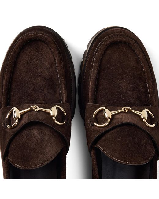 Gucci Brown Chunky Sole Slip-On Loafer