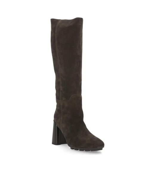 Hogan Brown Knee-High Boots