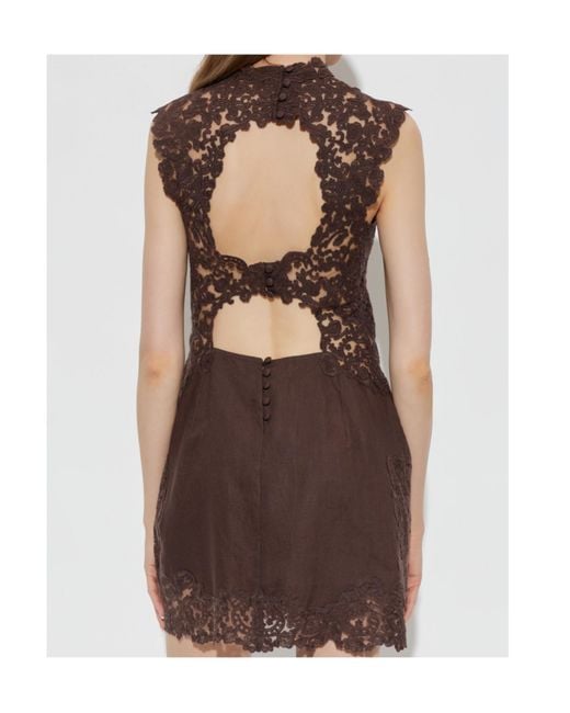 Cult Gaia Brown Sleeveless Dress