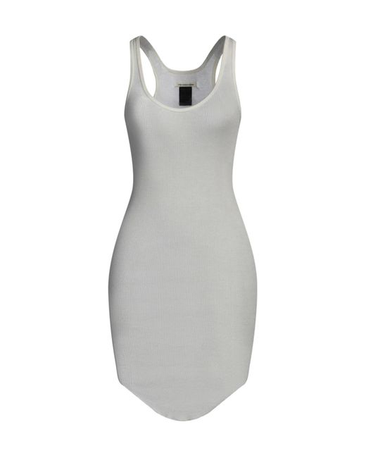 Isabel Marant Gray Ivory Midi Dress Cotton