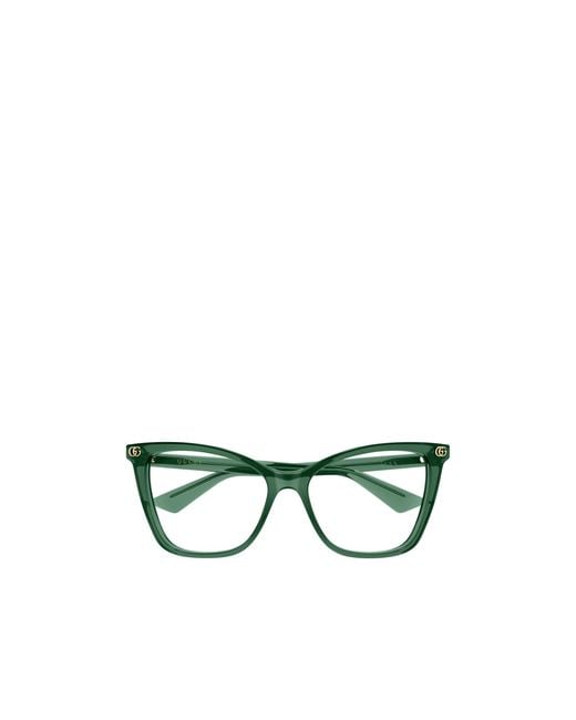 Gucci Green Cat-Eye Eyeglasses