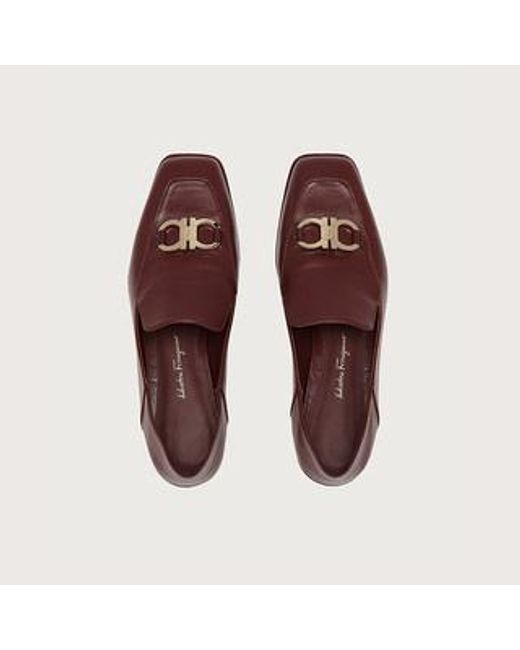 Ferragamo Brown Logo Loafers