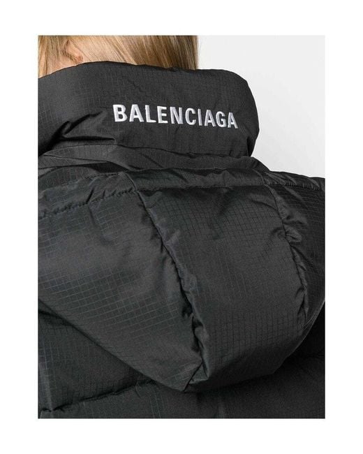 Balenciaga Black New Swing Puffer Coat