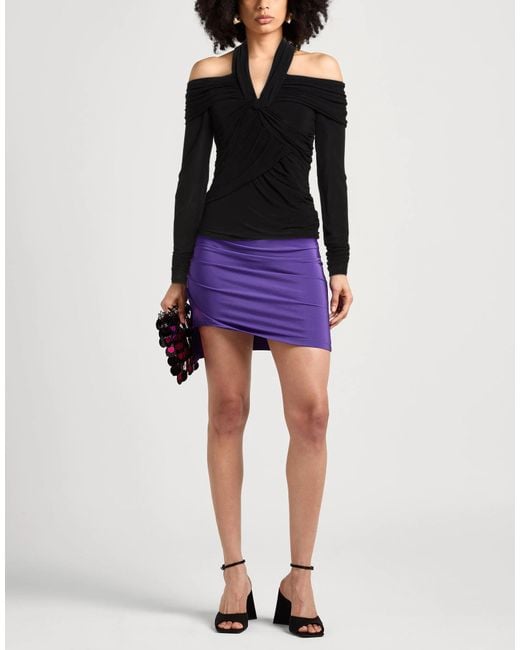 Isabel Marant Black Off-Shoulder Long Sleeve Top