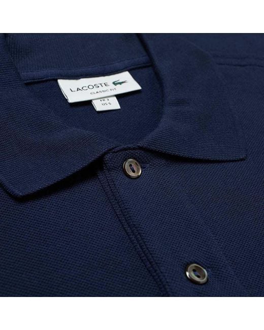Lacoste Blue Logo Patch Polo Shirt for men