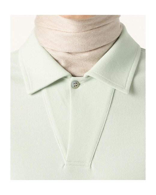 Loro Piana White Pietro Polo Shirt for men