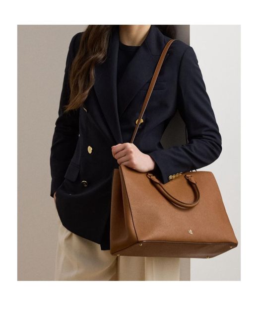 Ralph Lauren Brown Logo Detail Handbag
