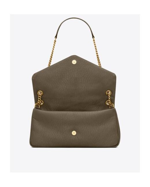 Saint Laurent Metallic Calypso Medium Grain Shoulder Bag