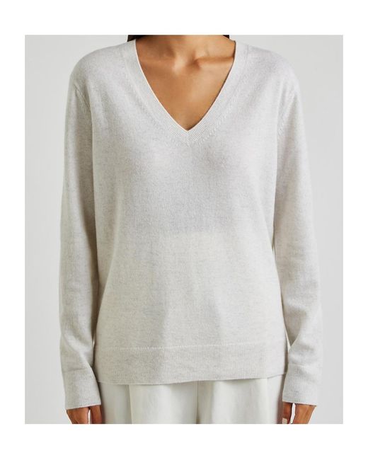 Vince White Weekend Cashmere Jumper