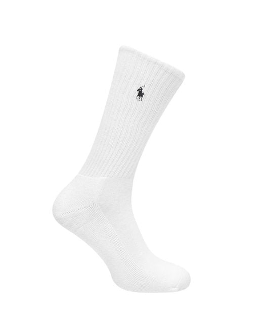 Polo Ralph Lauren White 6-Pair Socks for men