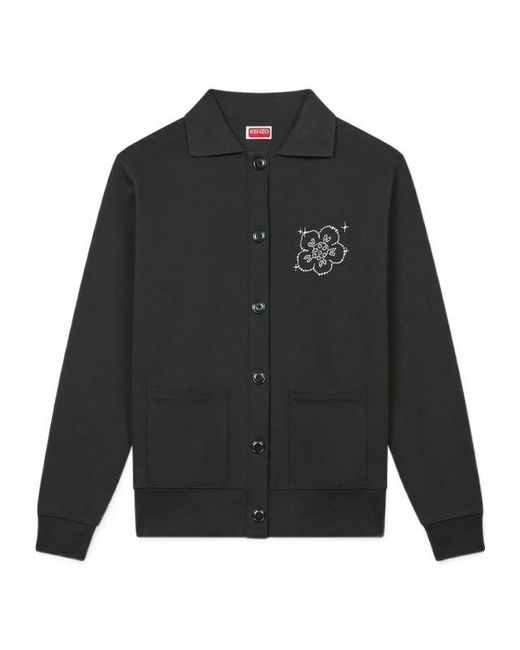 KENZO Black Floral Embroidered Cardigan