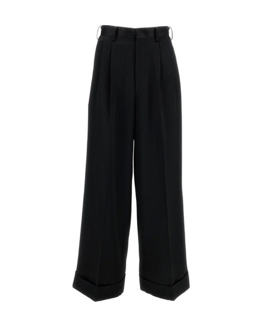 Junya Watanabe Black Pleated Trousers