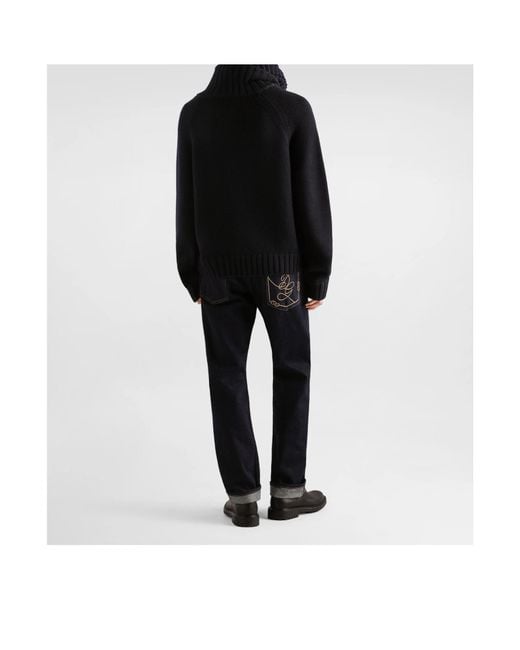 Dolce & Gabbana Blue Denim Trousers for men