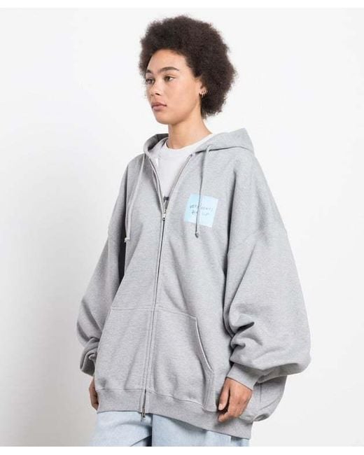 Vetements Gray Long-Sleeved Sweater