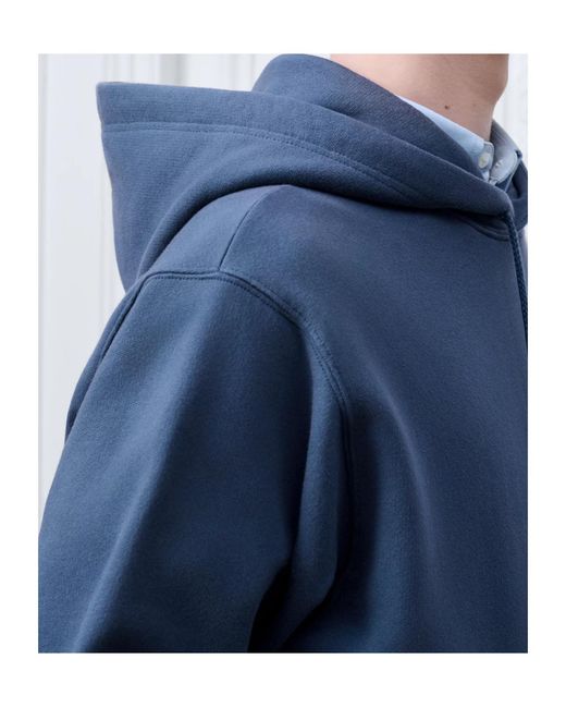 Dior Blue Homme Logo Embroidered Hoodie for men