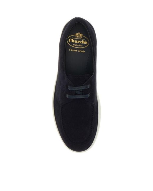 Church's Blue Round-Headed Love Shoes for men