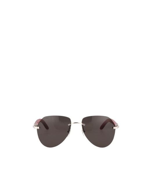 Cartier Multicolor Aviator Frame Sunglasses for men