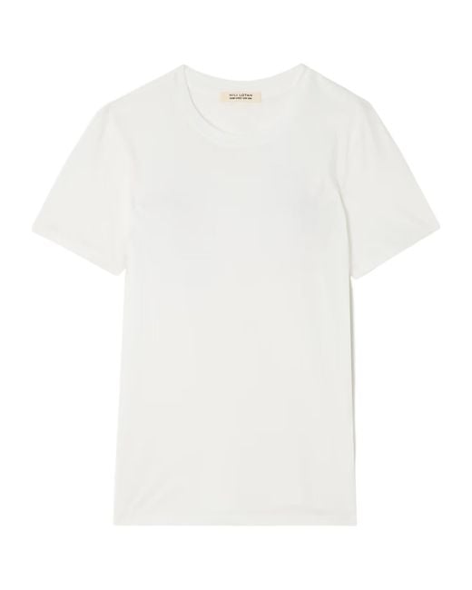 Nili Lotan White Mariela Crew Neck T-Shirt
