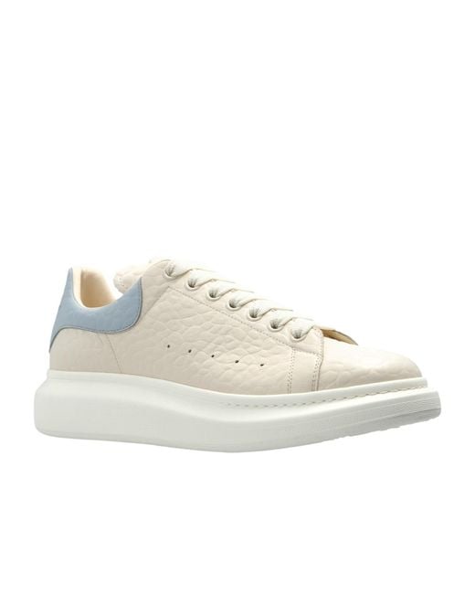 McQueen White Oversized Lace-Up Sneakers for men