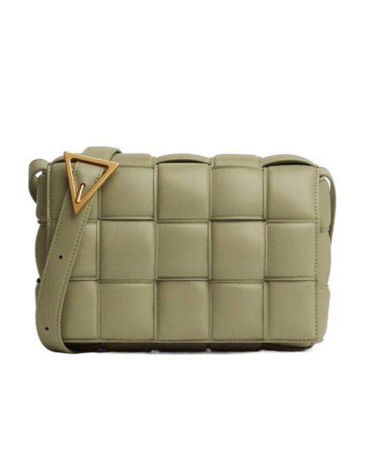 Bottega Veneta Green Padded Cassette Shoulder Bag