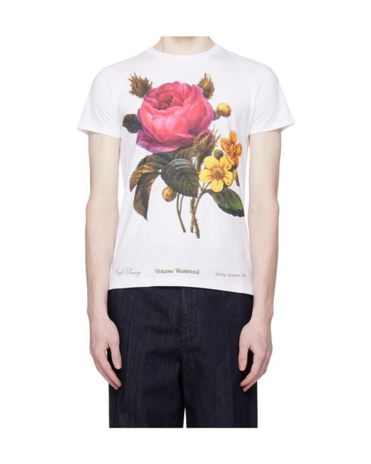 Vivienne Westwood White Printed Crewneck T-Shirt