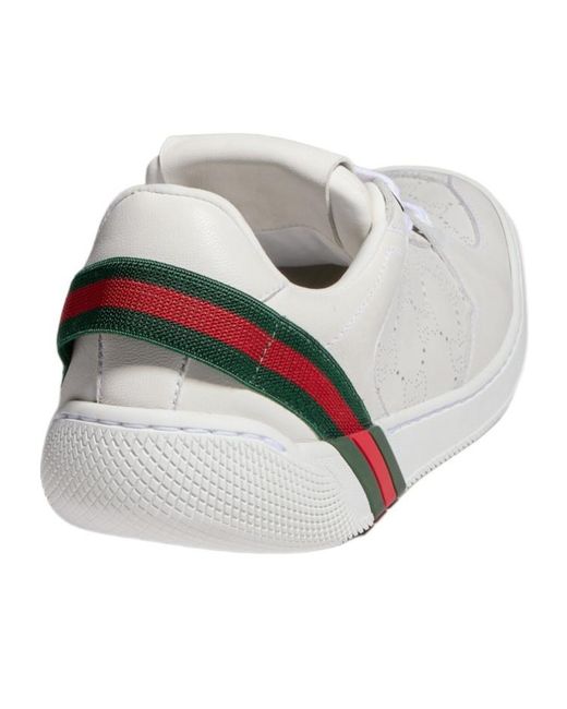 Gucci White Screener Sneaker