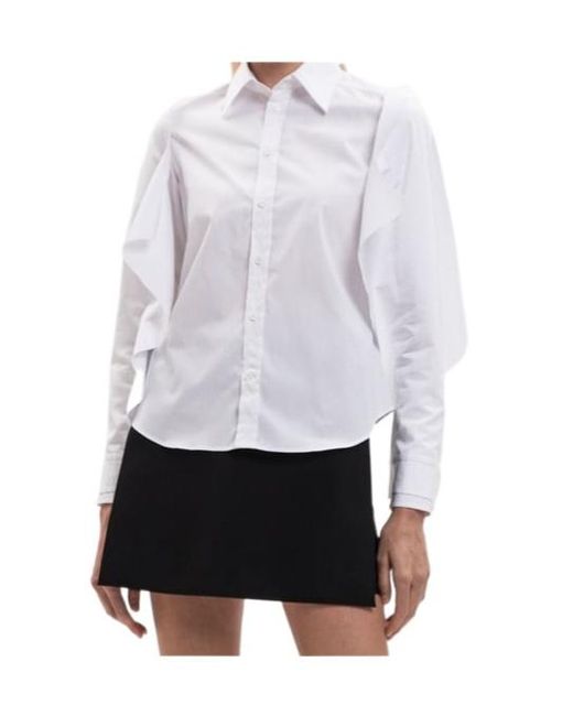 Vetements Blue Long-Sleeve Shirt With A Stand-Up Collar