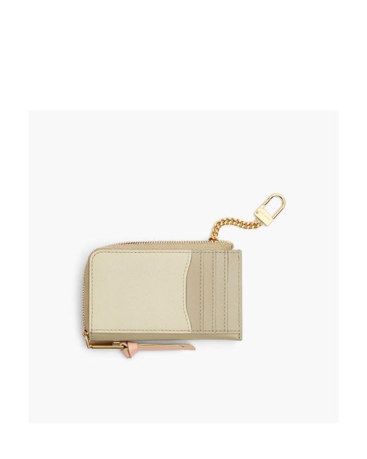 Marc Jacobs Natural Logo Motif Plaque Card Holder