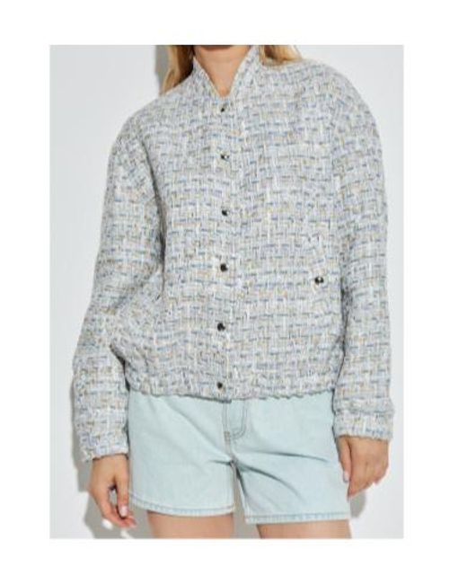 IRO Gray Noemy Tweed Buttoned Jacket