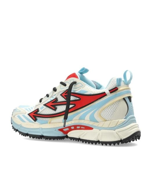 Off-White c/o Virgil Abloh Red Be Right Back Mesh Sneakers