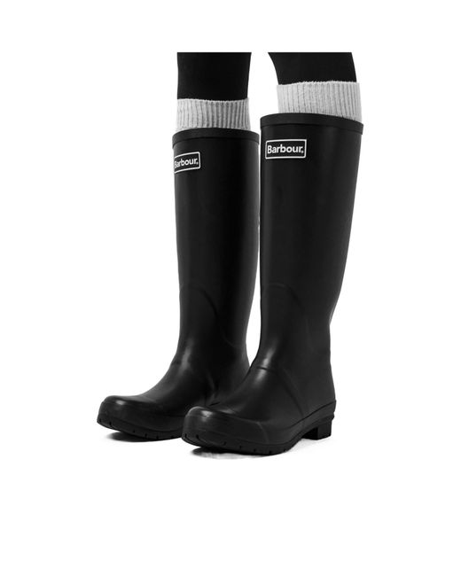 Barbour Black Abbey Wellington Boots