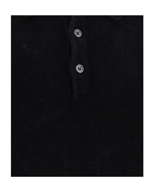 sunflower Blue Long-Sleeved Polo Shirt for men