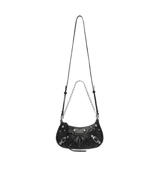 Balenciaga Black Le Cagole Zipped Mini Shoulder Bag