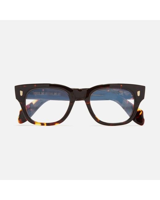 Cutler & Gross White Rectangular Flat Mirror for men