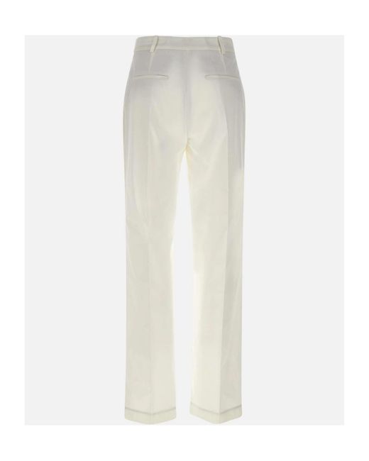 Eleventy White Tailored Trousers